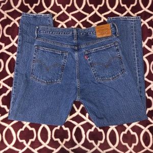 Levi’s Wedge Button Up dark blue jeans